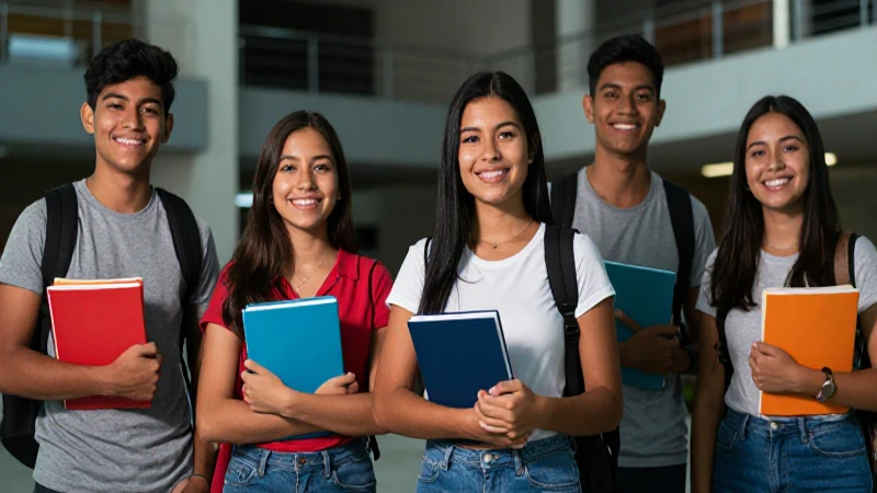 Estudiantes mexicanos universitarios con éxito
