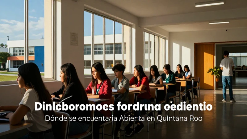 Estudiantes de la Preparatoria Abierta en Quintana Roo