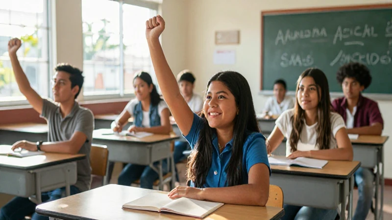 Estudiantes mexicanos celebran su éxito académico