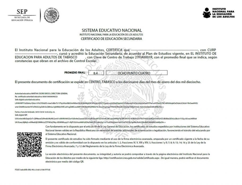 Certificado de secundaria en CDMX: requisitos y pasos a seguir