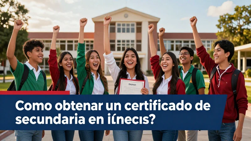 Obtén tu certificado de secundaria en línea