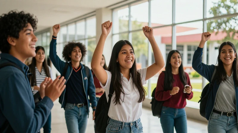 Estudiante mexicano en celebración moderna
