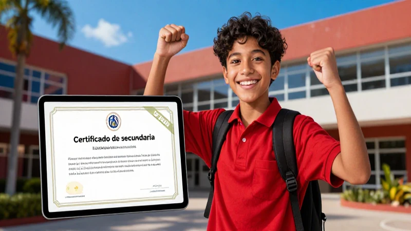 Obtén tu certificado escolar con éxito