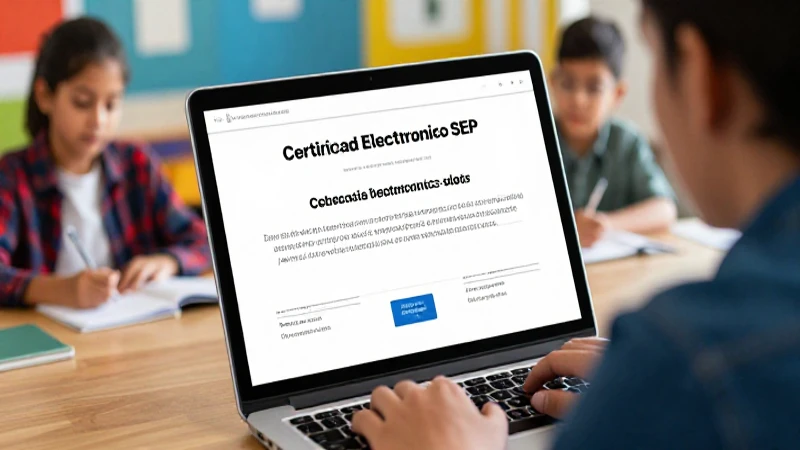 Obtén tu certificado SEP para trámites escolares