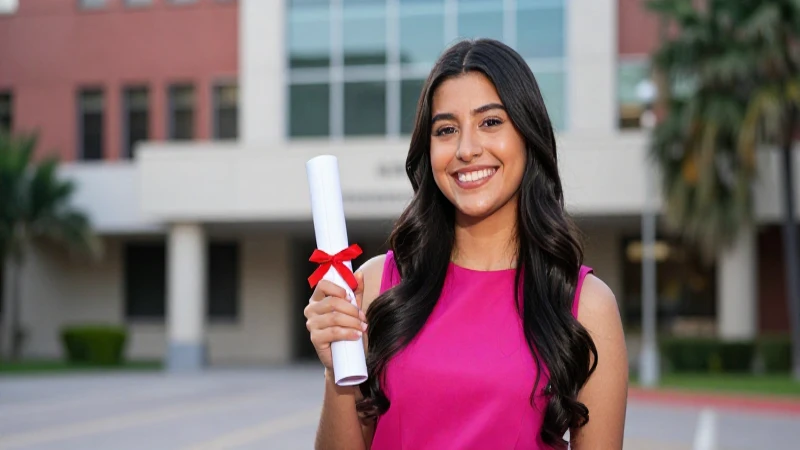 Estudiante mexicano celebrando logro universitario