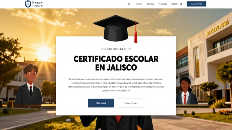 Consigue tu certificado escolar en Jalisco en línea