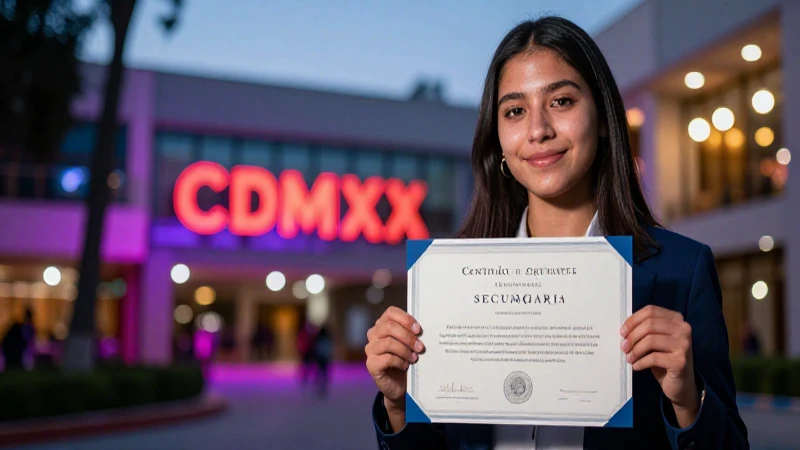 Documentos necesarios para certificado de secundaria en CDMX