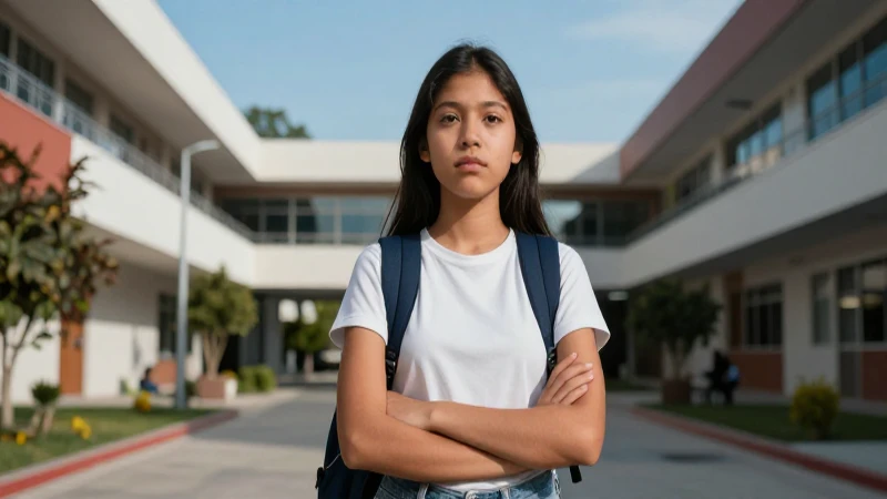Joven mexicano con determinación y progreso