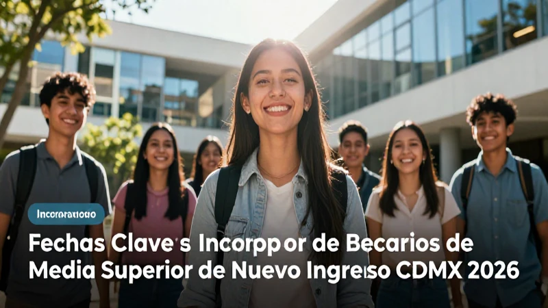 Fechas clave para la incorporación de becarios CDMX 2026