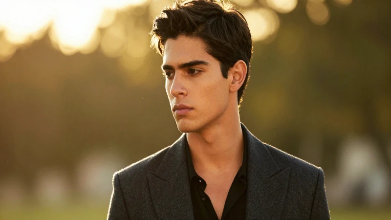 Retrato cinematográfico de joven mexicano en atardecer
