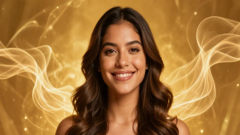 Serena mujer mexicana en luz dorada