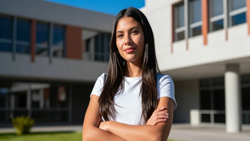 Imagen fotorrealista de estudiante mexicana brillante