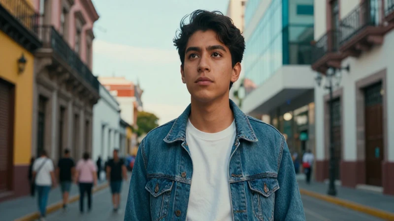 Joven poblano con actitud moderna