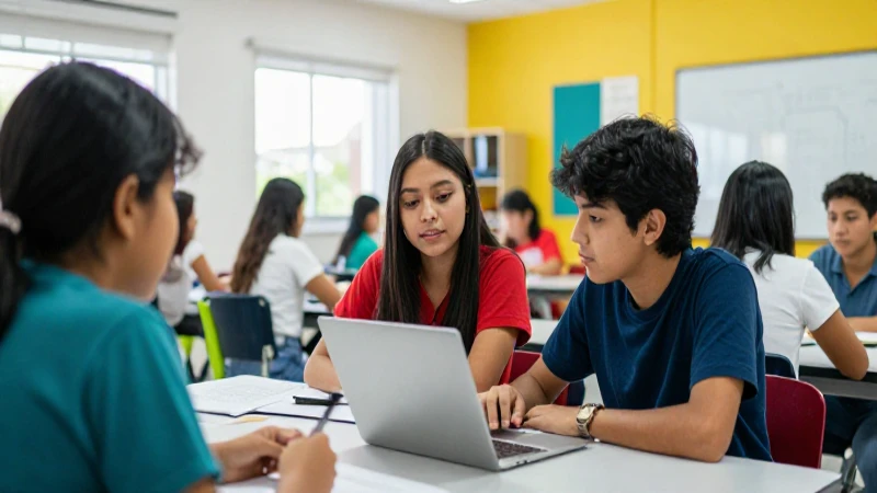 Estudiantes innovadores en el campus moderno Cobaq