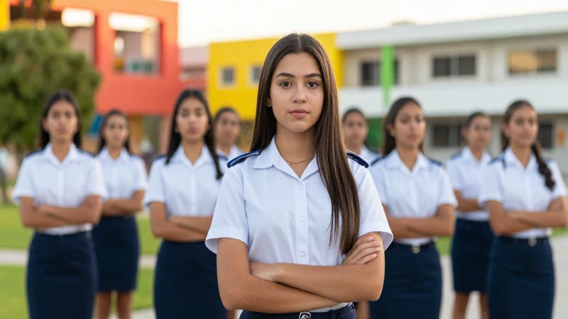 Código de uniforme y estudiantes de secundaria