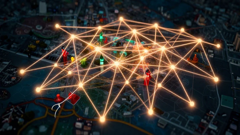 Mapa digital vibrante con líneas luminosas de Tabasco