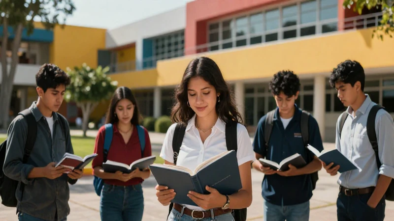 Estudiantes mexicanos destacados en campus vibrante