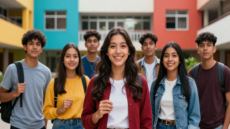 Estudiantes mexicanos triunfan en campus universitario vibrante