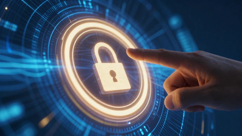 Mano toca símbolo digital con energía
