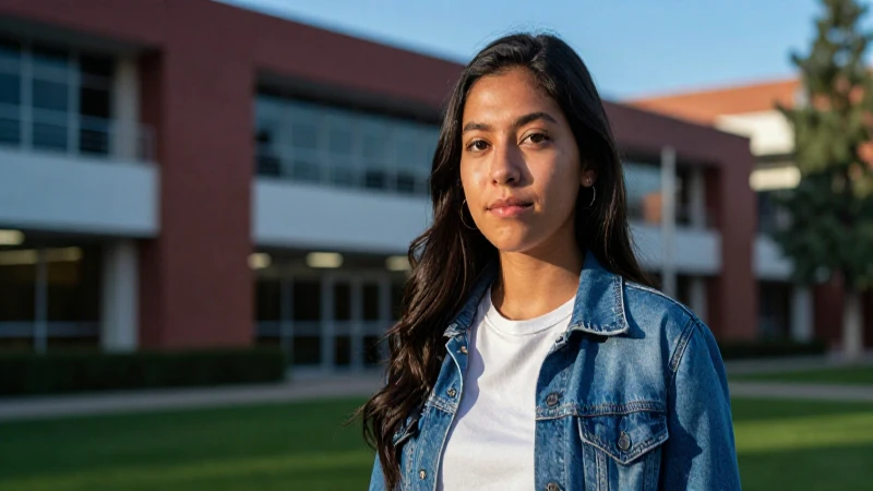 Estudiante mexicano triunfa en campus universitario vibrante