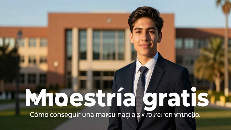 Conseguir maestría gratis sin dinero