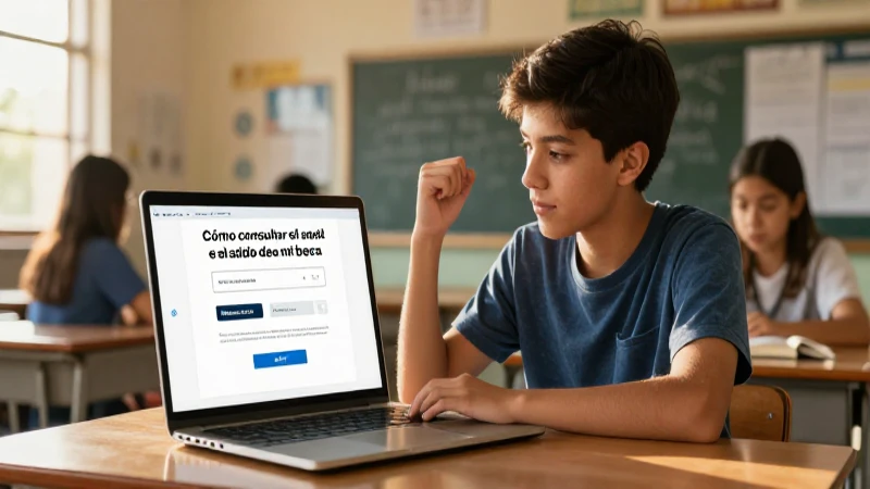Inicia sesión para consultar tu saldo de beca