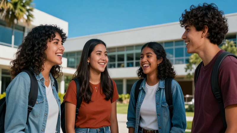 Estudiantes mexicanos riendo, grandes oportunidades futuras