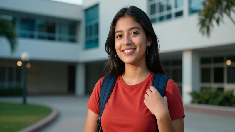 Estudiante mexicano brillante con estilo cinematográfico