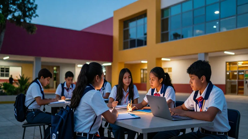 Alumnos mexicanos colaboran en campus moderno