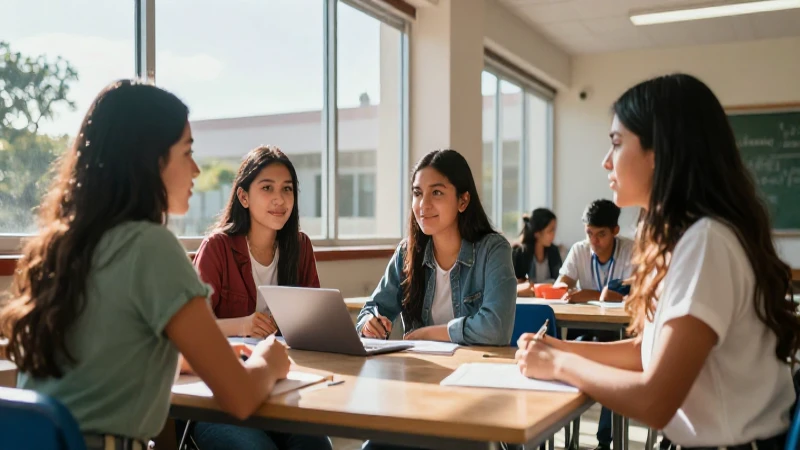 Jóvenes mexicanos exploran campus moderno y brillante