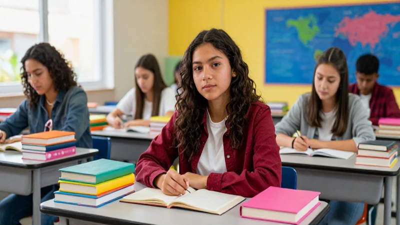 Estudiantes mexicanos en un aula vibrante