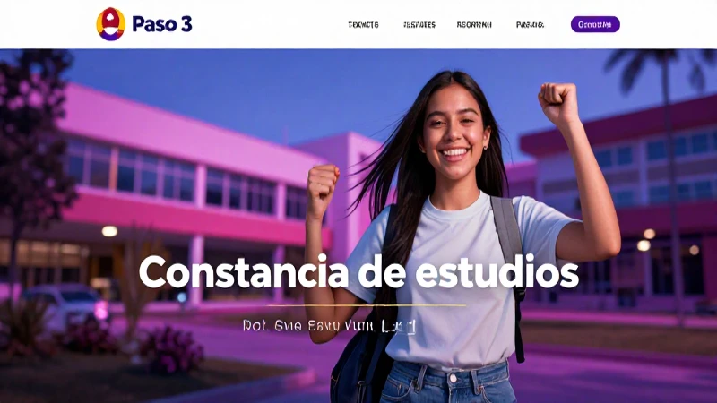 Busca e imprime tu constancia de estudios