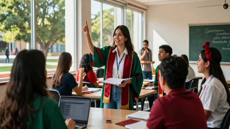 Estudiantes mexicanos celebran su logro académico