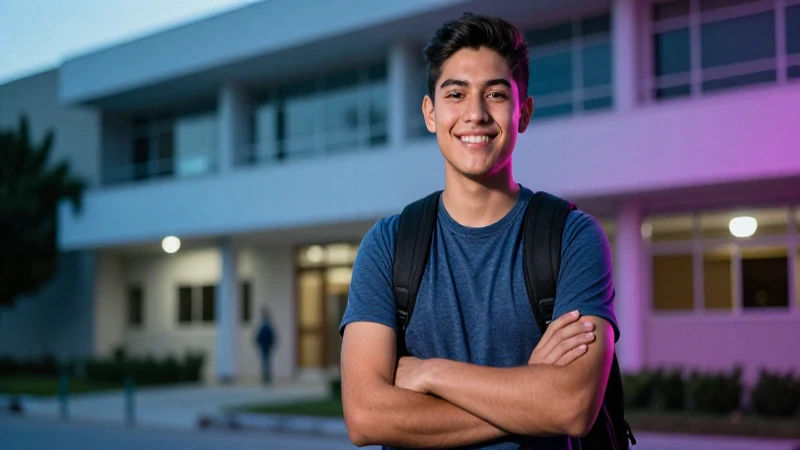 Joven estudiante mexicano exitoso