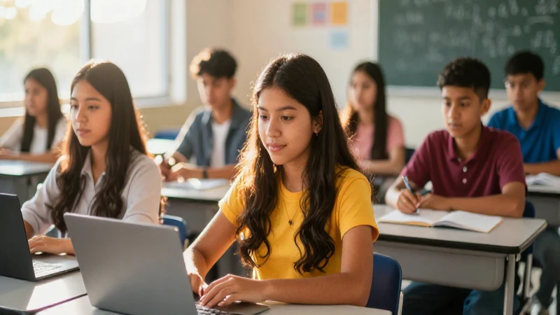 Estudiantes mexicanos exitosos en aula de alta tecnología