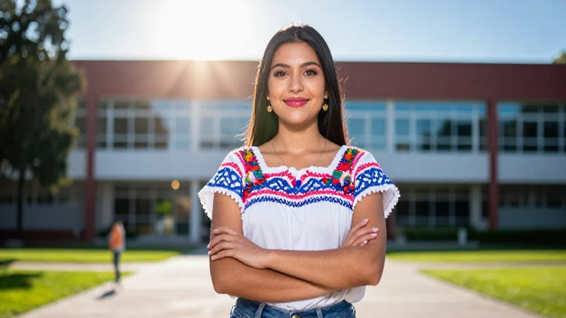 Estudiante mexicana, símbolo de éxito académico