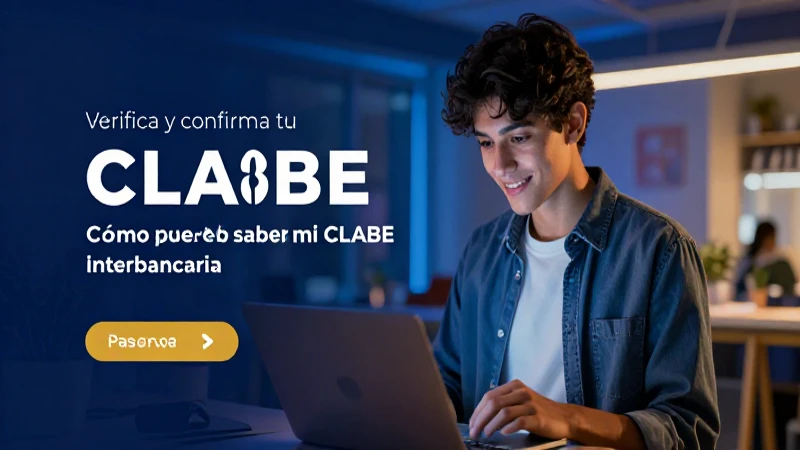 Confirma y verifica tu CLABE