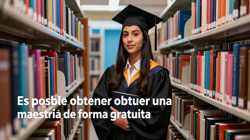 Obtener maestría gratuita es posible