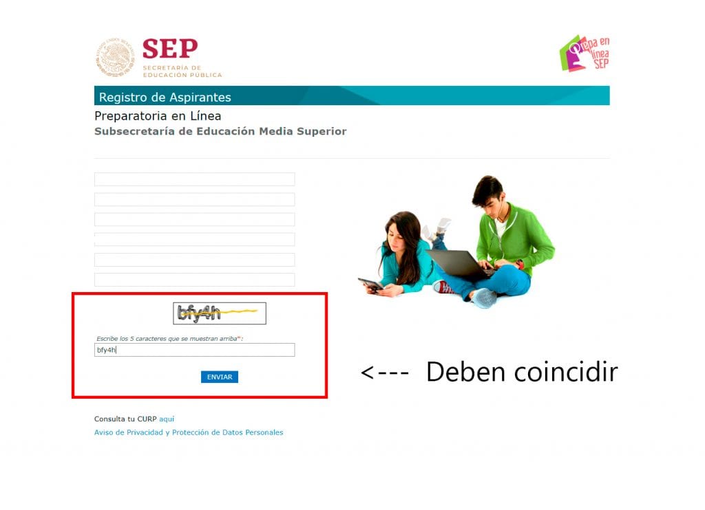 como puedo realizar el registro en la prepa en linea sep
