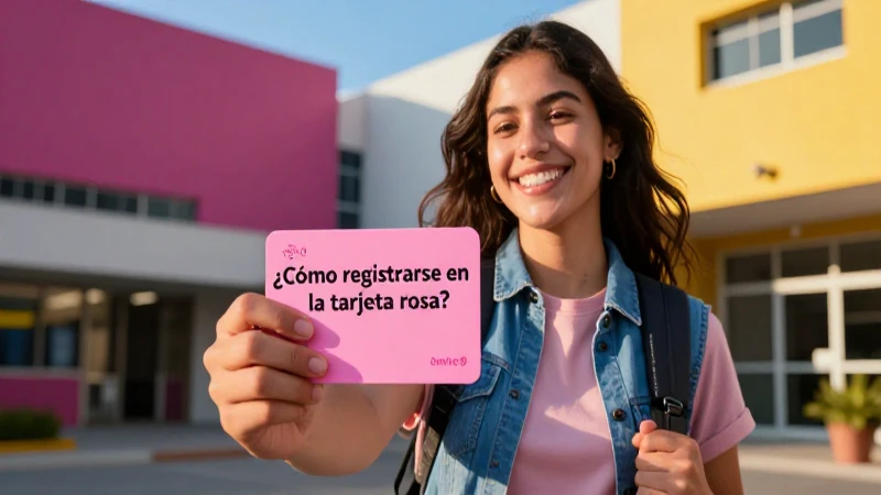 ¿Cómo registrar la tarjeta rosa?