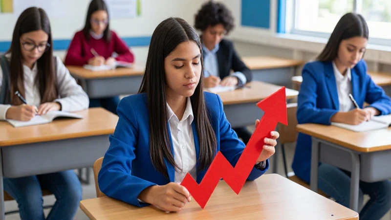 Estudiante mexicana simboliza el progreso académico