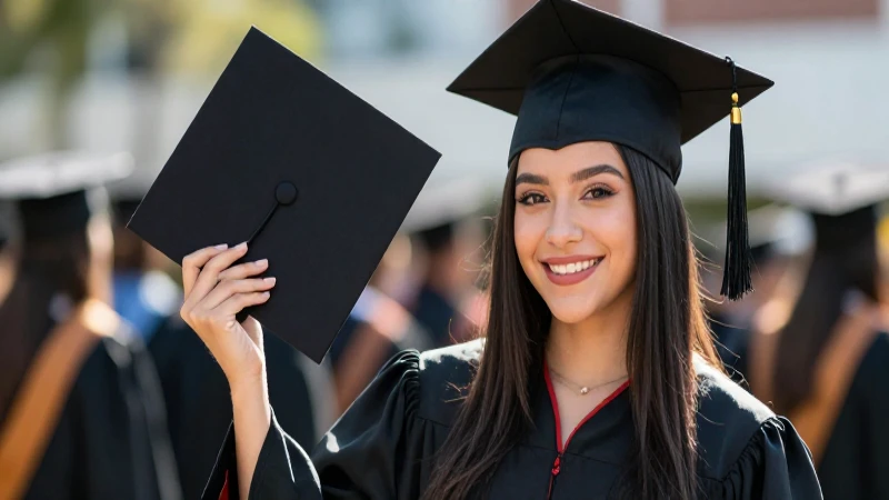 Joven mexicana, aspirante a graduarse, en estudio académico