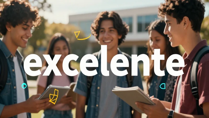 Foto vibrante sobre aprendizaje de inglés