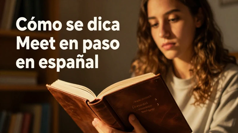 Estudio de español con luz dorada