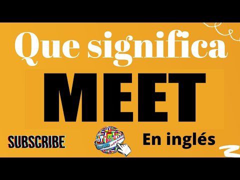 Cómo se dice meet en pasado