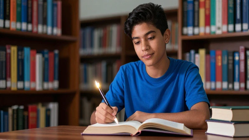 Joven estudiante mexicano con luz vibrante