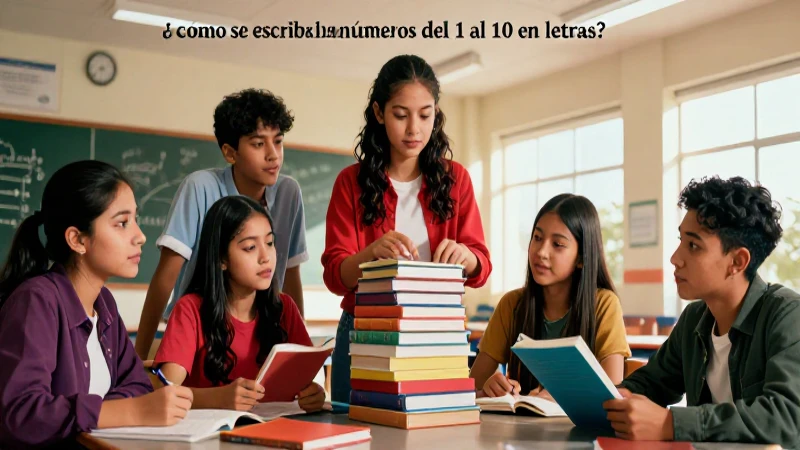 Ilustración atractiva sobre escritura de números