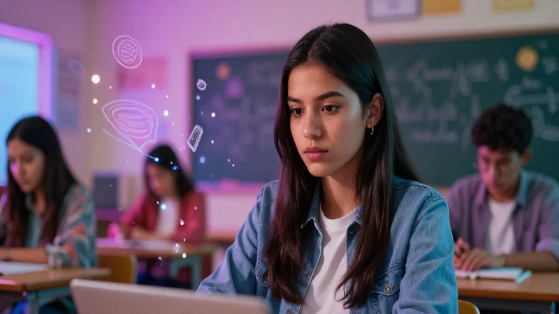 Retrato dinámico de estudiante mexicana moderna