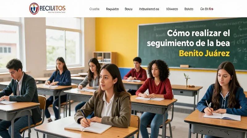 Imagen atractiva de estudiante mexicano para beca