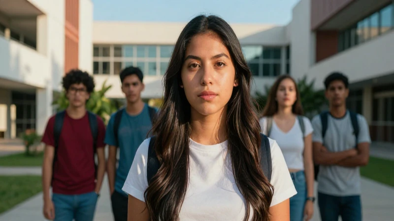 Estudiante mexicano enfocado en el progreso académico